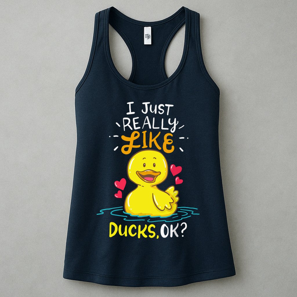 Duck Ducks Rubber Womens Tank Top