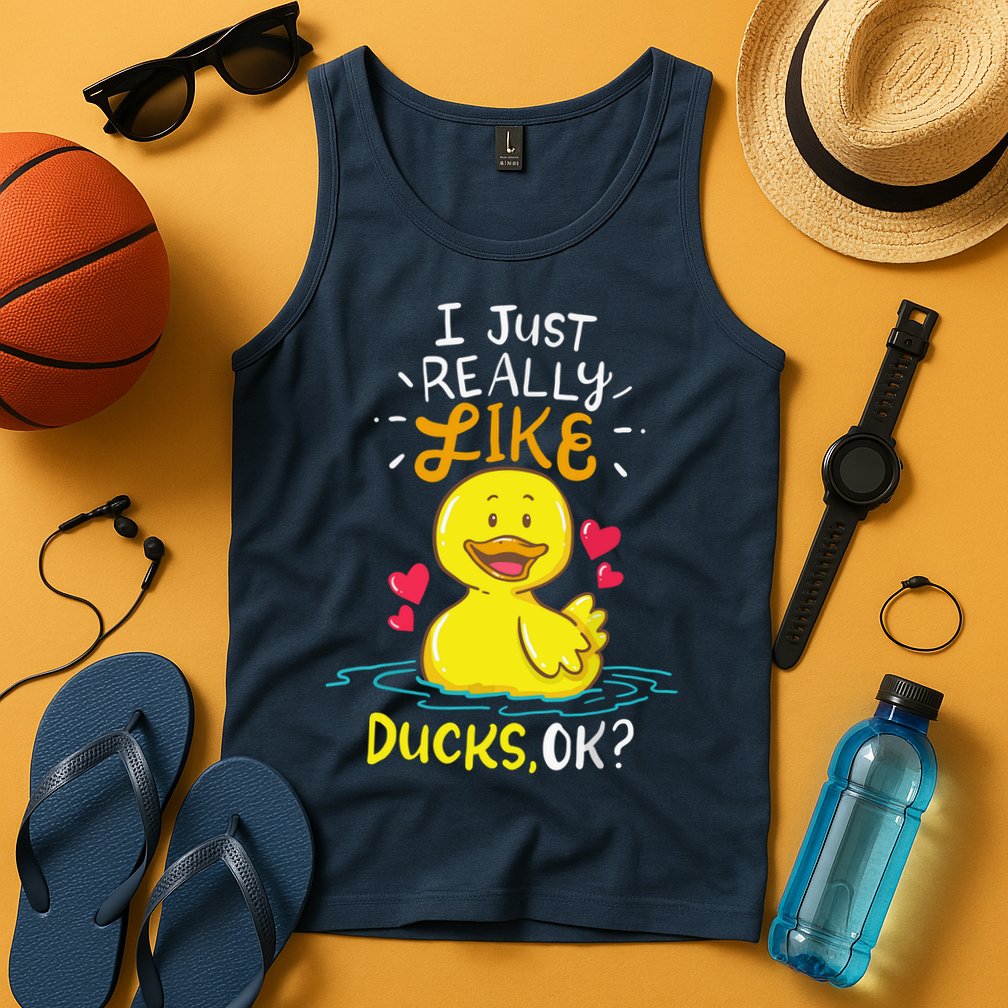 Duck Ducks Rubber Tank Top