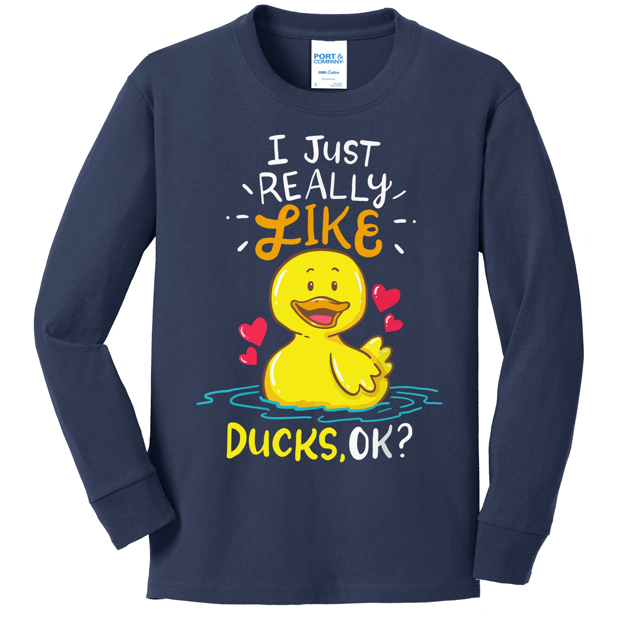 Duck Ducks Rubber Kids Long Sleeve Shirt