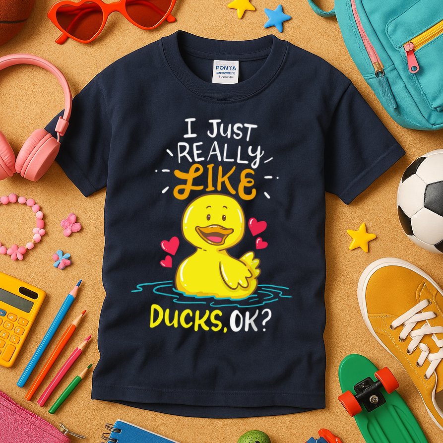 Duck Ducks Rubber Kids T-Shirt
