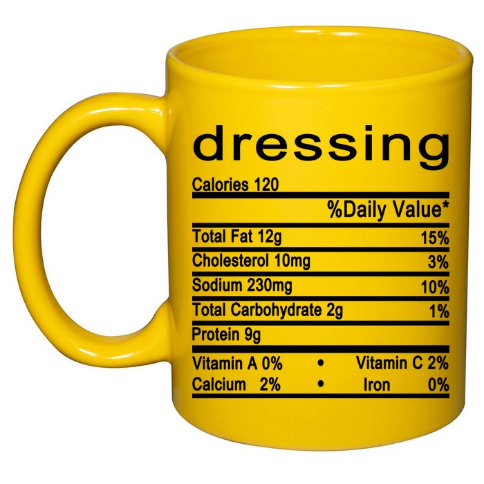Dressing 11oz C Handle Ceramic Mug