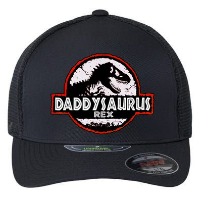 Dinosaur Daddysaurus Rex Father Day For Dad Funny Gifts Idea Flexfit Unipanel Trucker Cap