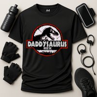 Dinosaur Daddysaurus Rex Father Day For Dad Funny Gifts Idea Performance Shirt