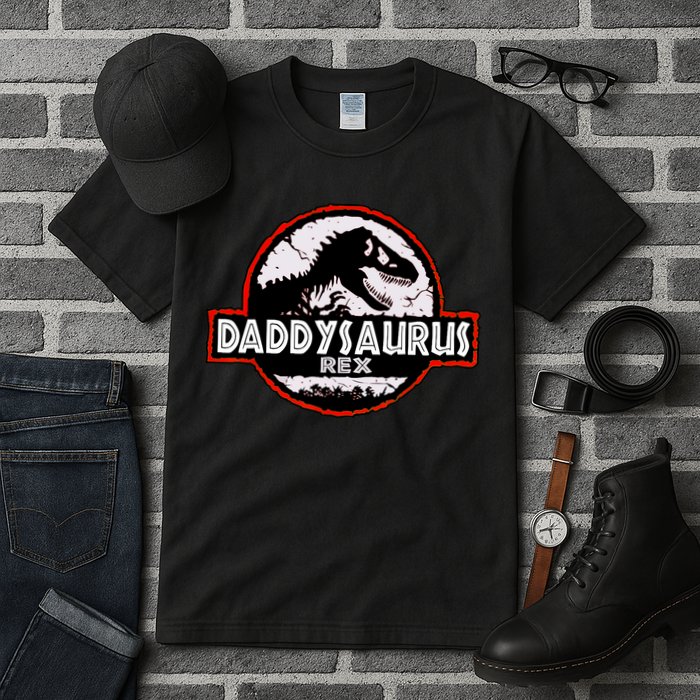 Dinosaur Daddysaurus Rex Father Day For Dad Funny Gifts Idea Tall T-Shirt