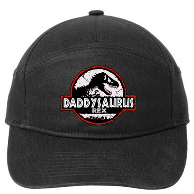 Dinosaur Daddysaurus Rex Father Day For Dad Funny Gifts Idea 7-Panel Snapback Hat