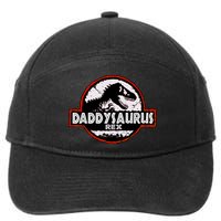 Dinosaur Daddysaurus Rex Father Day For Dad Funny Gifts Idea 7-Panel Snapback Hat