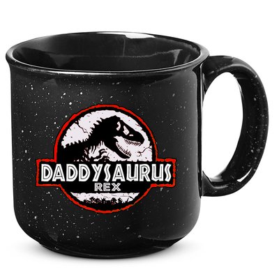 Dinosaur Daddysaurus Rex Father Day For Dad Funny Gifts Idea 15oz Campfire Ceramic Mug