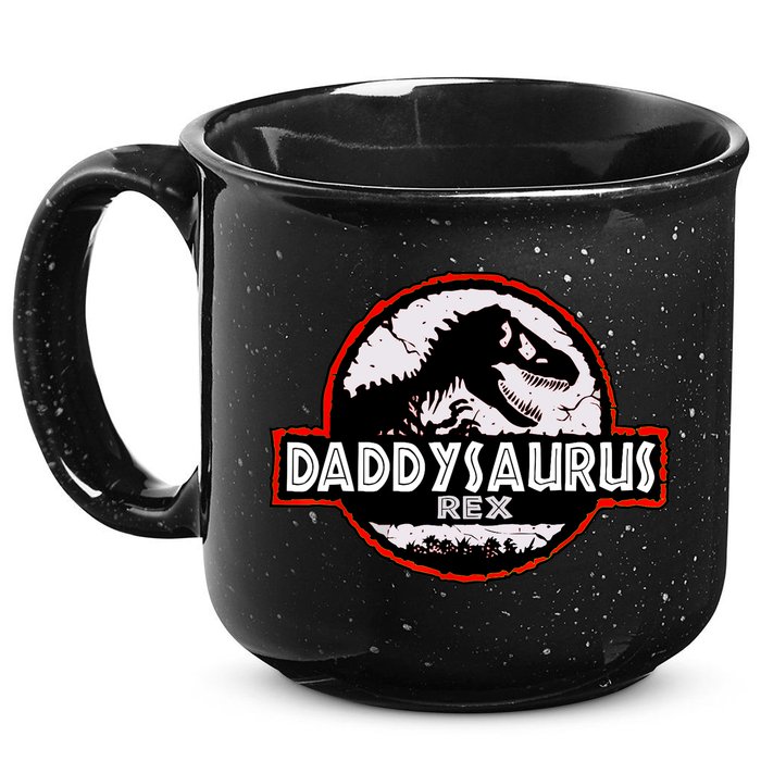 Dinosaur Daddysaurus Rex Father Day For Dad Funny Gifts Idea 15oz Campfire Ceramic Mug