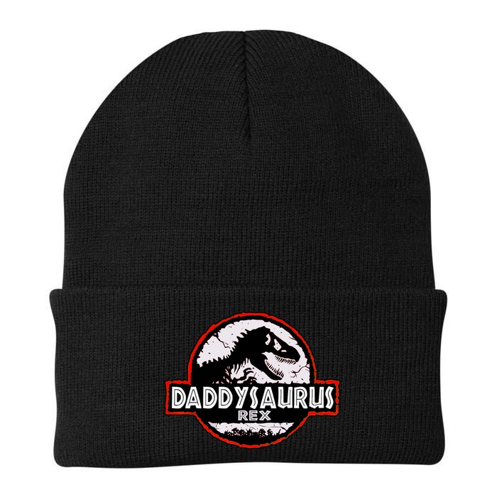 Dinosaur Daddysaurus Rex Father Day For Dad Funny Gifts Idea Beanie