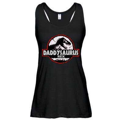 Dinosaur Daddysaurus Rex Father Day For Dad Funny Gifts Idea Ladies Essential Flowy Tank
