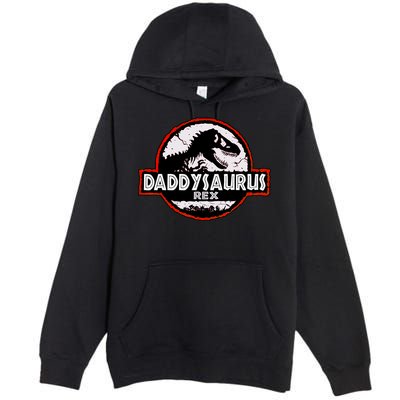 Dinosaur Daddysaurus Rex Father Day For Dad Funny Gifts Idea Premium Pullover Hoodie