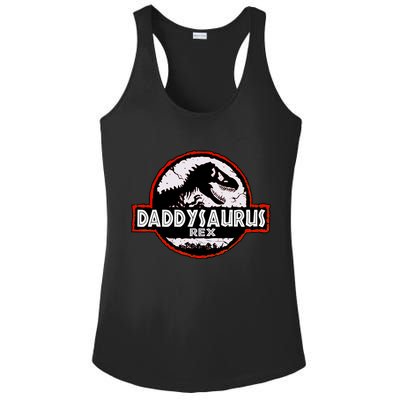 Dinosaur Daddysaurus Rex Father Day For Dad Funny Gifts Idea Ladies PosiCharge Competitor Racerback Tank