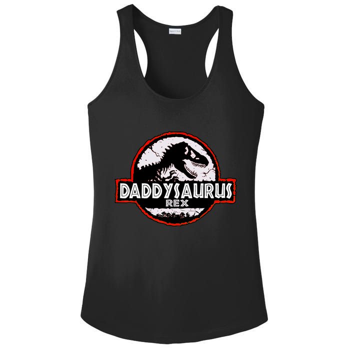 Dinosaur Daddysaurus Rex Father Day For Dad Funny Gifts Idea Ladies PosiCharge Competitor Racerback Tank