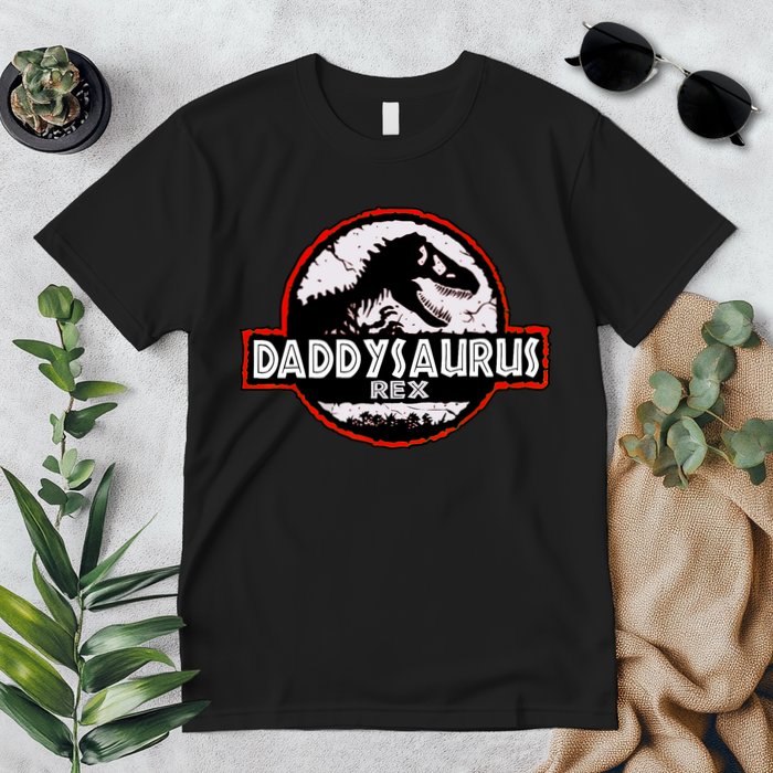 Dinosaur Daddysaurus Rex Father Day For Dad Funny Gifts Idea Premium T-Shirt