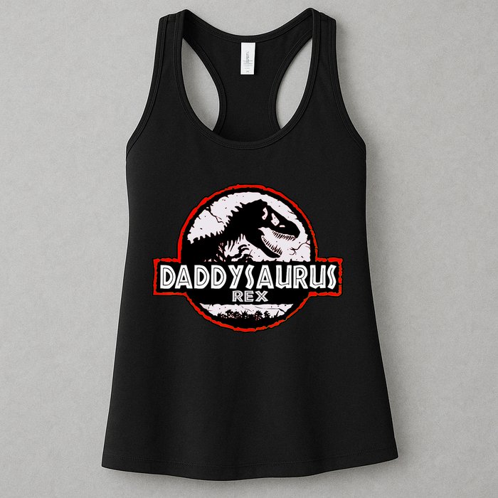 Dinosaur Daddysaurus Rex Father Day For Dad Funny Gifts Idea Womens Tank Top