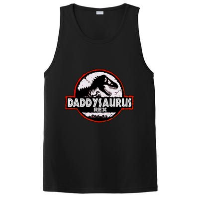 Dinosaur Daddysaurus Rex Father Day For Dad Funny Gifts Idea PosiCharge Competitor Tank
