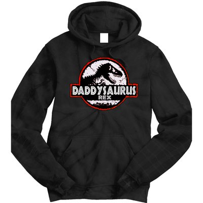 Dinosaur Daddysaurus Rex Father Day For Dad Funny Gifts Idea Tie Dye Hoodie