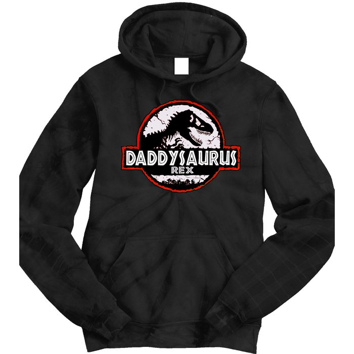 Dinosaur Daddysaurus Rex Father Day For Dad Funny Gifts Idea Tie Dye Hoodie