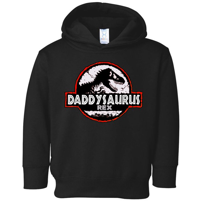 Dinosaur Daddysaurus Rex Father Day For Dad Funny Gifts Idea Toddler Hoodie
