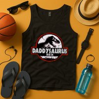 Dinosaur Daddysaurus Rex Father Day For Dad Funny Gifts Idea Tank Top
