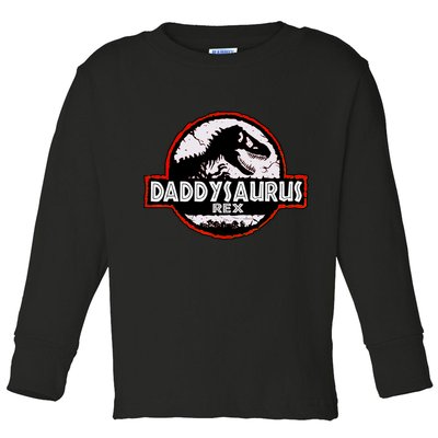 Dinosaur Daddysaurus Rex Father Day For Dad Funny Gifts Idea Toddler Long Sleeve Shirt