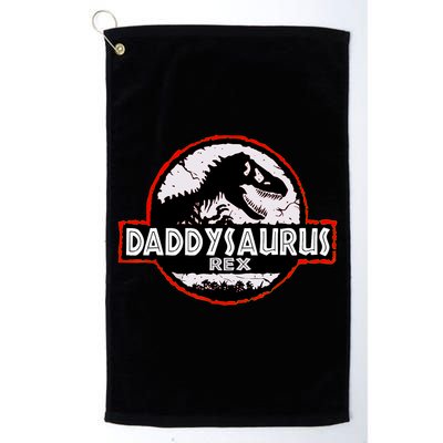 Dinosaur Daddysaurus Rex Father Day For Dad Funny Gifts Idea Golf Towel