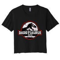 Dinosaur Daddysaurus Rex Father Day For Dad Funny Gifts Idea Crop Top