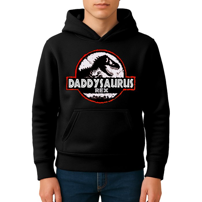 Dinosaur Daddysaurus Rex Father Day For Dad Funny Gifts Idea Kids Hoodie