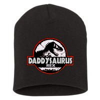 Dinosaur Daddysaurus Rex Father Day For Dad Funny Gifts Idea Short Acrylic Beanie