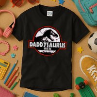 Dinosaur Daddysaurus Rex Father Day For Dad Funny Gifts Idea Kids T-Shirt