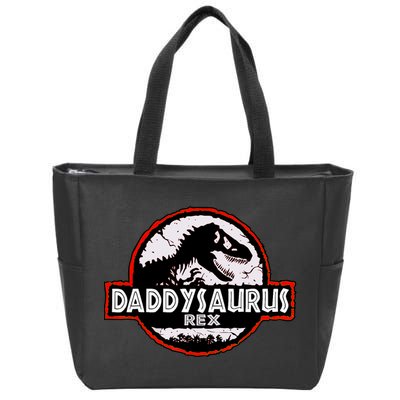 Dinosaur Daddysaurus Rex Father Day For Dad Funny Gifts Idea Zip Tote Bag