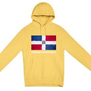 Dominican Dominican Republic Flag Gift Premium Pullover Hoodie