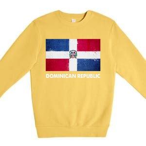 Dominican Dominican Republic Flag Gift Premium Crewneck Sweatshirt