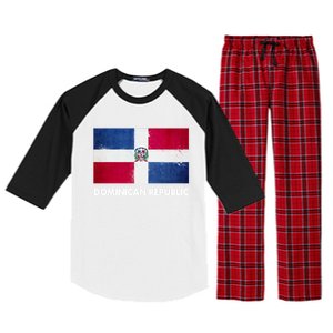 Dominican Dominican Republic Flag Gift Raglan Sleeve Pajama Set