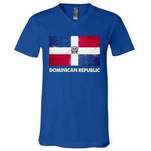 Dominican Dominican Republic Flag Gift V-Neck T-Shirt