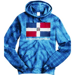 Dominican Dominican Republic Flag Gift Tie Dye Hoodie