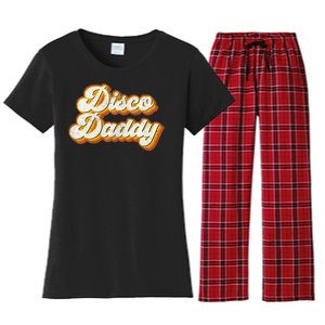 Disco Daddy Retro Matching 60S 70s Party Costume Dad Women's Flannel Pajama Set