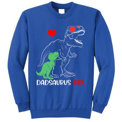 Dadsaurus Daddy Rex Autism Awareness Proud Dad Gift Tall Sweatshirt