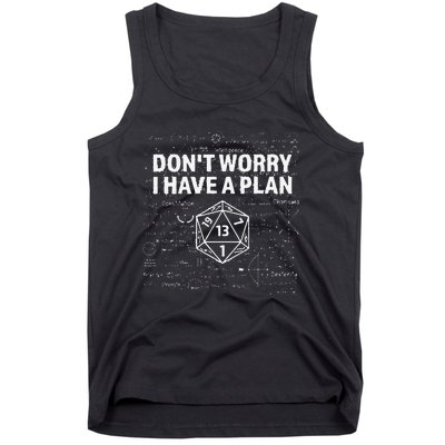 D.20 Dice Roll 1 Funny Dungeon Gamer Critical Fail Dragon  Tank Top