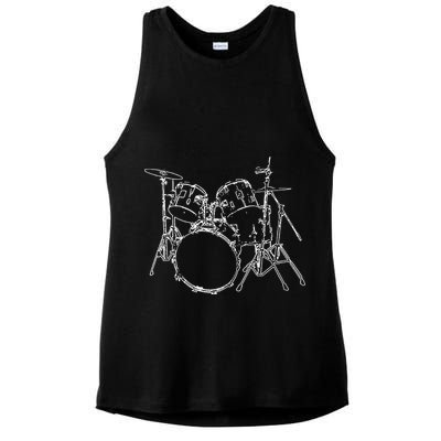 Drums Ladies PosiCharge Tri-Blend Wicking Tank