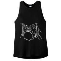 Drums Ladies PosiCharge Tri-Blend Wicking Tank