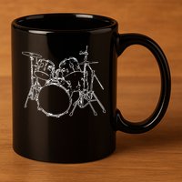 Drums 11oz C Handle Ceramic Mug