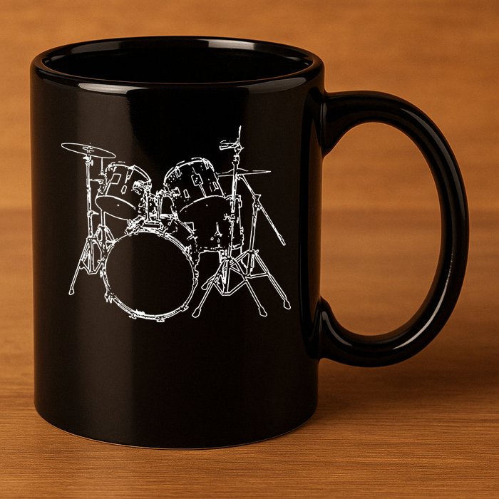 Drums 11oz C Handle Ceramic Mug