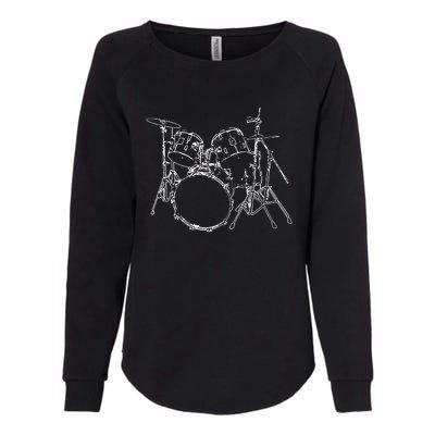 Drums Womens California Wash Sweatshirt