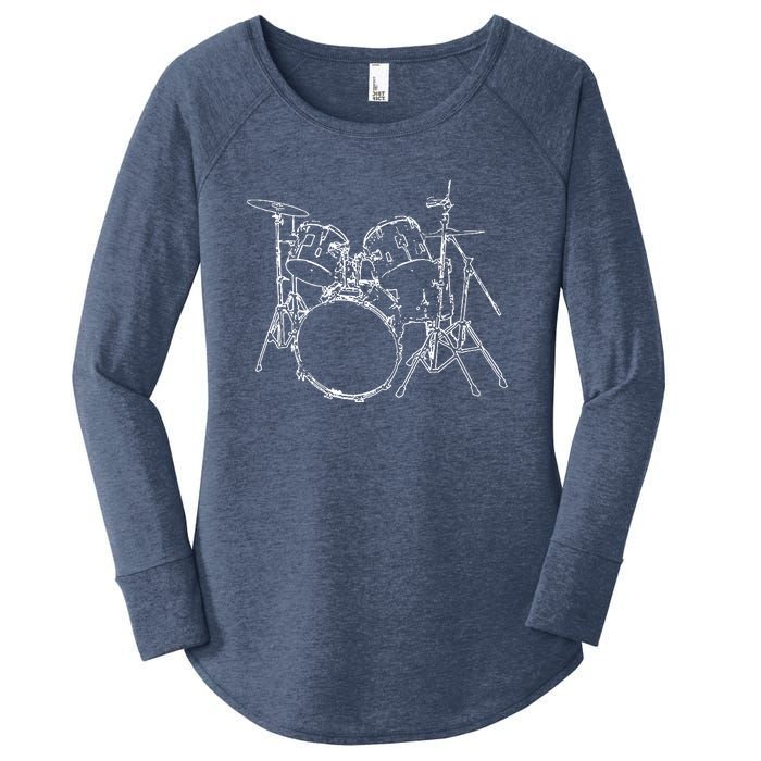 Drums Women's Perfect Tri Tunic Long Sleeve Shirt