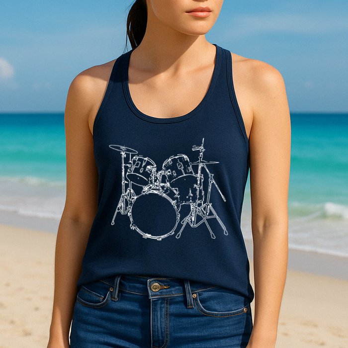 Drums Womens Tank Top