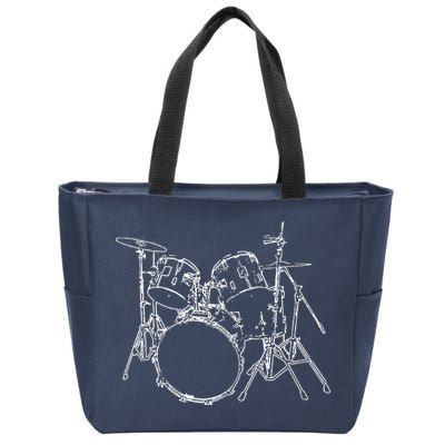 Drums Zip Tote Bag