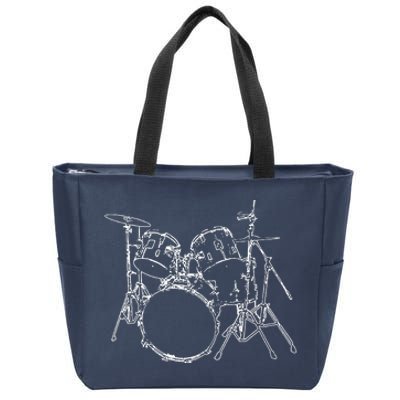 Drums Zip Tote Bag