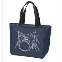Drums Zip Tote Bag