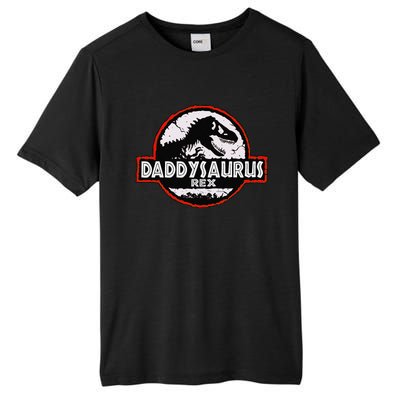 Dinosaur Daddysaurus Rex Father Day For Dad Funny Gifts Idea Tall Fusion ChromaSoft Performance T-Shirt